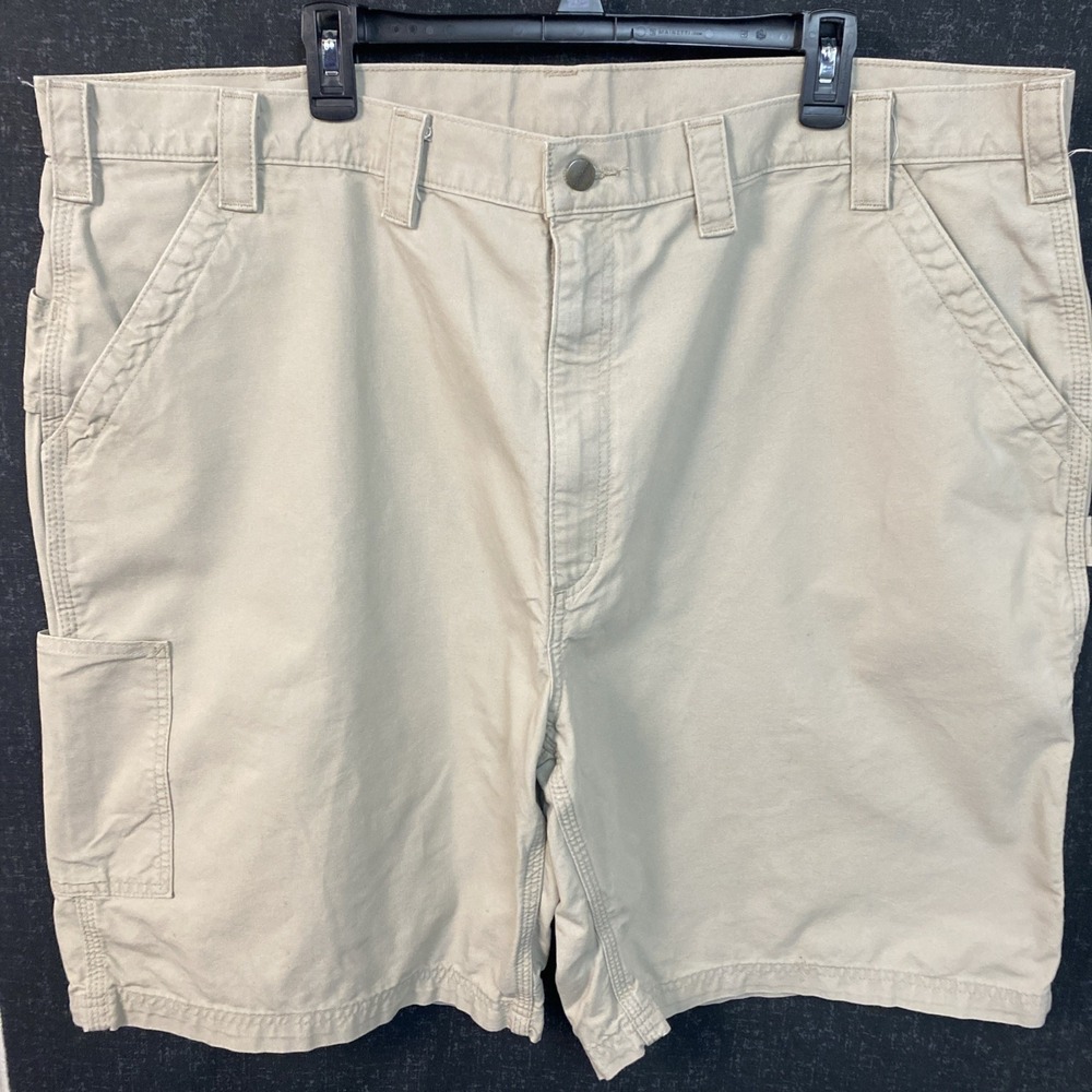 Carhartt B25 DES Mens Sz 46 Carpenter Shorts Duck Canvas Desert Tan Original Fit
